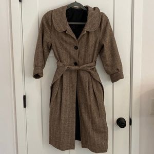 Vintage Brown Trench Coat
